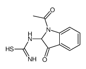 (1-acetyl-3-oxo-2H-indol-2-yl)thiourea Structure