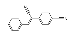 2-(4-cyano-phenyl)-3-phenyl-acrylonitrile结构式