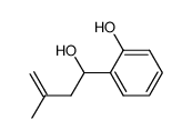 1-(2-hydroxyphenyl)-3-methylbut-3-en-1-ol结构式