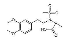 (2S)-2-[2-(3,4-dimethoxyphenyl)ethyl-methylsulfonylamino]propanoic acid结构式