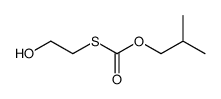 Isobutyl-(2-hydroxy-aethyl)-thiolcarbonat结构式