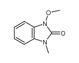 1-methoxy-3-methyl-1,3-dihydro-benzoimidazol-2-one结构式
