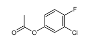Acetic acid 3-chloro-4-fluoro-phenyl ester Structure