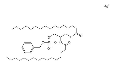 Silver Benzyl 2,3-Di-O-palmitoyl-D,L-glycerol 1-Phosphate结构式