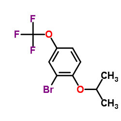 2-Bromo-1-isopropoxy-4-(trifluoromethoxy)benzene结构式