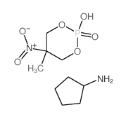 cyclopentanamine; 2-hydroxy-5-methyl-5-nitro-1,3-dioxa-2$l^C9H19N2O6P-phosphacyclohexane 2-oxide Structure