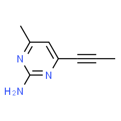 2-Pyrimidinamine, 4-methyl-6-(1-propynyl)- (9CI) structure