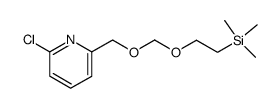 2-chloro-6-(2-(trimethylsilanyl)ethoxymethoxymethyl)pyridine结构式