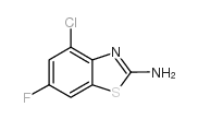 2-BENZOTHIAZOLAMINE, 4-CHLORO-6-FLUORO- Structure