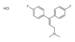 3,3-bis(4-fluorophenyl)-N,N-dimethylprop-2-en-1-amine,hydrochloride Structure