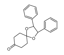 (2R,3R)-2,3-diphenyl-1,4-dioxaspiro[4.5]decan-8-one结构式