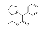 PHENYL-PYRROLIDIN-1-YL-ACETIC ACID ETHYL ESTER Structure