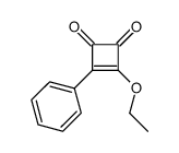 3-ethoxy-4-phenylcyclobut-3-ene-1,2-dione Structure