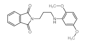 1H-Isoindole-1,3(2H)-dione,2-[3-[(2,5-dimethoxyphenyl)amino]propyl]-结构式