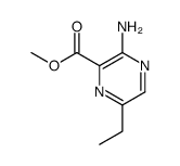 Pyrazinecarboxylic acid, 3-amino-6-ethyl-, methyl ester (7CI,8CI) Structure