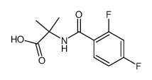 Alanine,N-(2,4-difluorobenzoyl)-2-methyl-结构式