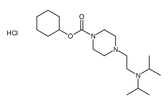 cyclohexyl 4-[2-[di(propan-2-yl)amino]ethyl]piperazine-1-carboxylate,hydrochloride Structure