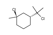 (1R)-1,8-dichloro-cis-m-menthane结构式