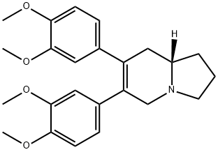 (8aS)-6,7-Bis(3,4-dimethoxyphenyl)-1,2,3,5,8,8a-hexahydroindolizine结构式