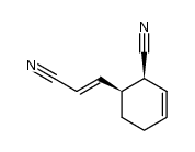 (+/-)-3t-(cis-2-cyano-cyclohex-3-enyl)-acrylonitrile结构式