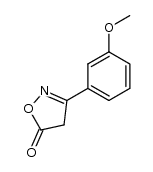 3-(3-methoxyphenyl)isoxazol-5(4H)-one结构式