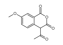 7-Methoxy-4-acetylisochroman-1,3-dione Structure