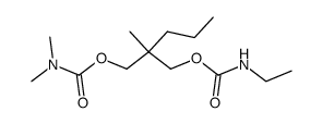 N,N-Dimethylcarbamic acid 2-(ethylcarbamoyloxymethyl)-2-methylpentyl ester结构式