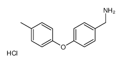 4-(4-甲基苯氧基)苯甲胺盐酸盐结构式