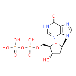 Inosine 5'-(trihydrogen diphosphate), 2'-deoxy-结构式