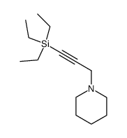 1-[3-(Triethylsilyl)-2-propynyl]piperidine Structure