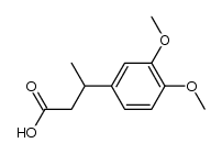 3-(3,4-dimethoxy-phenyl)-butyric acid结构式