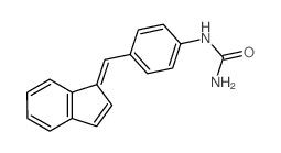 Urea,N-[4-(1H-inden-1-ylidenemethyl)phenyl]- Structure