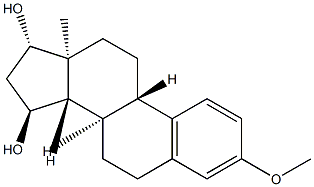 3-Methoxyestra-1,3,5(10)-triene-15α,17β-diol structure