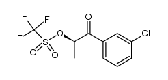 (R)-1-(3-chlorophenyl)-1-oxopropan-2-yl trifluoromethanesulfonate Structure