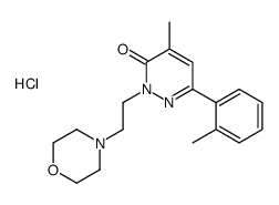 4-methyl-6-(2-methylphenyl)-2-(2-morpholin-4-ylethyl)pyridazin-3-one,hydrochloride结构式
