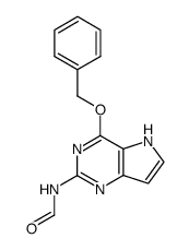 Formamide, N-4-(phenylmethoxy)-5H-pyrrolo3,2-dpyrimidin-2-yl-结构式
