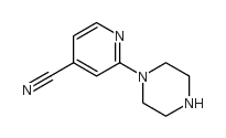 4-Pyridinecarbonitrile,2-(1-piperazinyl)-(9CI) Structure