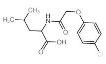 L-Leucine,N-[(4-chlorophenoxy)acetyl]- (9CI)结构式