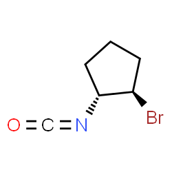 Cyclopentane, 1-bromo-2-isocyanato-, trans- (9CI) Structure