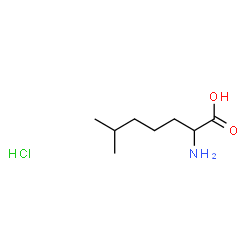 (S)-2-amino-6-methylheptanoicacid hydrochloride structure