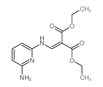 diethyl 2-[[(6-aminopyridin-2-yl)amino]methylidene]propanedioate structure