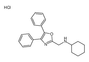 N-[(4,5-diphenyl-1,3-oxazol-2-yl)methyl]cyclohexanamine,hydrochloride Structure