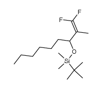 tert-butyl((1,1-difluoro-2-methylnon-1-en-3-yl)oxy)dimethylsilane结构式