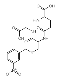 2-amino-4-[[1-(carboxymethylcarbamoyl)-2-[(3-nitrophenyl)methylsulfanyl]ethyl]carbamoyl]butanoic acid结构式