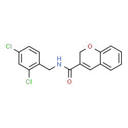 N-(2,4-Dichlorobenzyl)-2H-chromene-3-carboxamide结构式