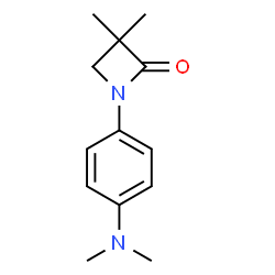 1-[4-(DIMETHYLAMINO)PHENYL]-3,3-DIMETHYL-2-AZETANONE structure