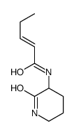 N-(2-Oxopiperidin-3-yl)-2-pentenamide structure