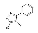 5-bromo-4-methyl-3-phenyl-isoxazole结构式