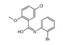 N-(2-Bromophenyl)-5-chloro-2-methoxybenzamide structure