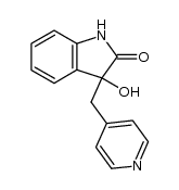 α-(2-oxo-3-hydroxyindolinyl[3])-4-methylpyridine结构式